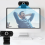 1080P USB Computer Webcam Digital Noise Reduction Online Webcast Desktop Camera with Microphone(Black) 5