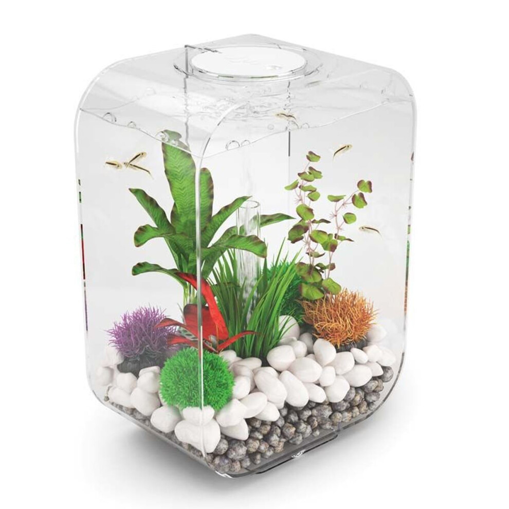 biOrb LIFE 15L Clear Aquarium Fish Tank with Multi Colour LED Lighting and Heater Pack