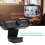 HD Computer Webcam Computer Accessory PC Camera Notebook Parts for Live Webcast(Black) 4