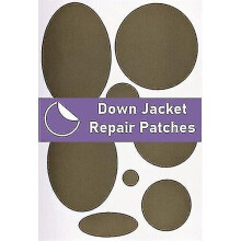 (Olive Green) Down Jacket Repair Pre-cut, Self-adhesive, Soft, Waterproof