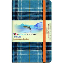 The Blue Loch Tartan: Pocket: 14 x 9cm - Waverley Scotland Tartan Cloth Commonplace Notebook/Journal