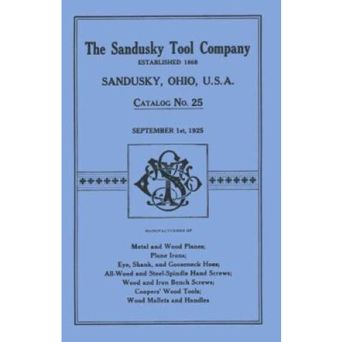 Sandusky Tool Co 1925 Catalog Catalog No 25, September 1st, 1925