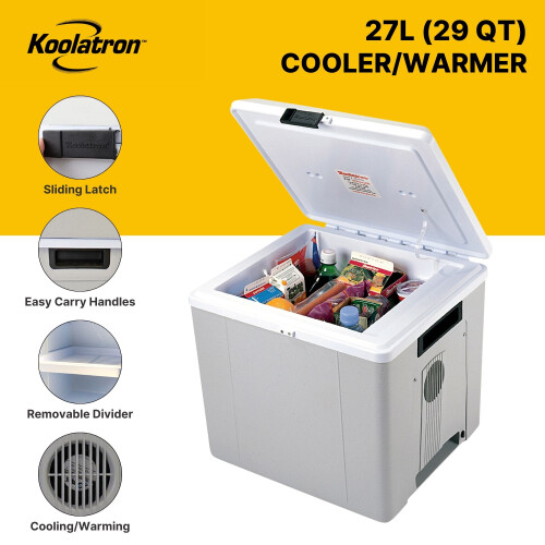 Koolatron Koolatron Electric Cool Box 27.5L Cooler Box 48 Can Portable 12v 1