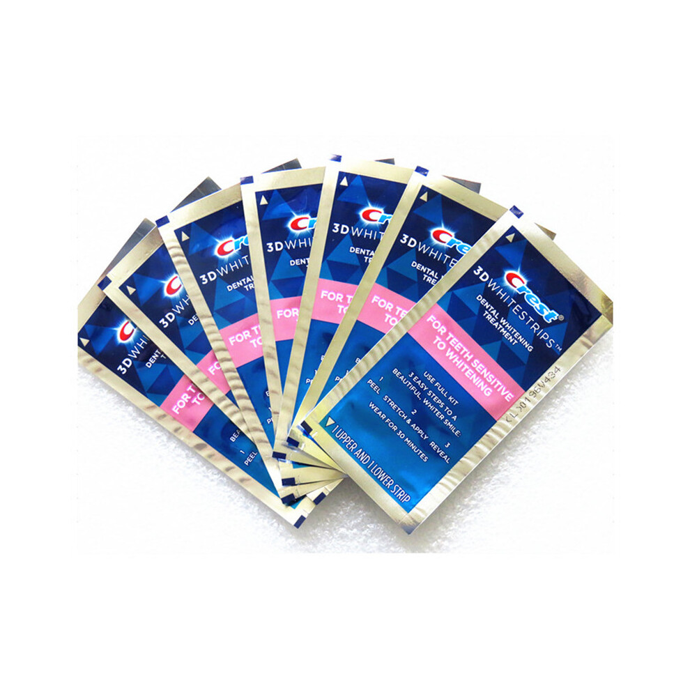 Crest3D Whitestrips Sensitive Teeth Whitening Kit 7 Days Treatments