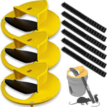 3 Packs New Bucket Lid Mouse Trap Rat Trap Bucket Lid Mouse Rat Trap Rat Trap, Reusable Mouse Control Traps Auto Reset Balance Safe Mousetrap Catcher