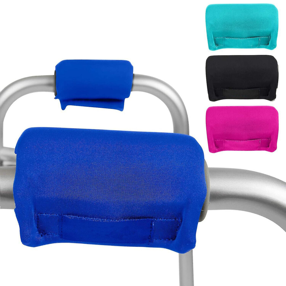 (Navy blue) Walker Padded Hand Grip Covers,mobility Aid Hand Cushion,walker Handle Pads