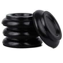 Piano Caster Cups Piano Wheels Upright Piano Leg Foot Pads Protectors Wood Set Of 4, Black