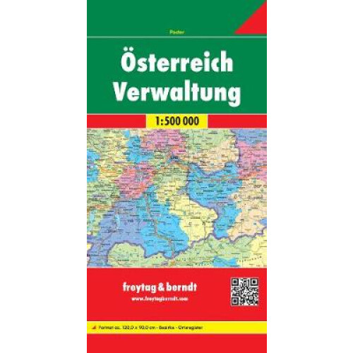 Austria Administration Map 1:500 000