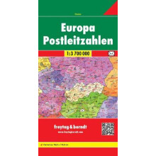Europe Post Codes Road Map 1:3 700 000