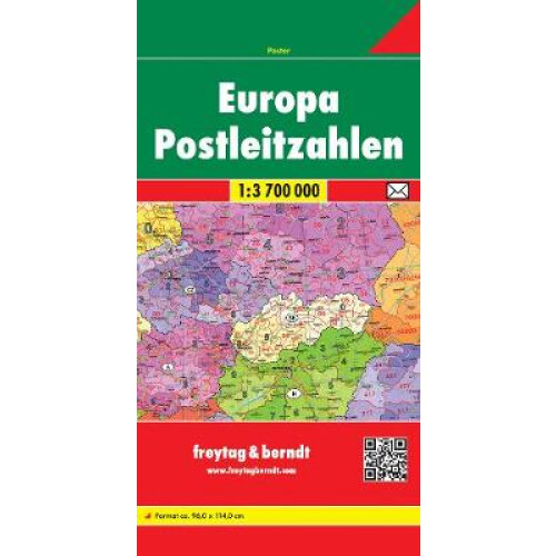 Europe Post Codes Road Map 1:3 700 000