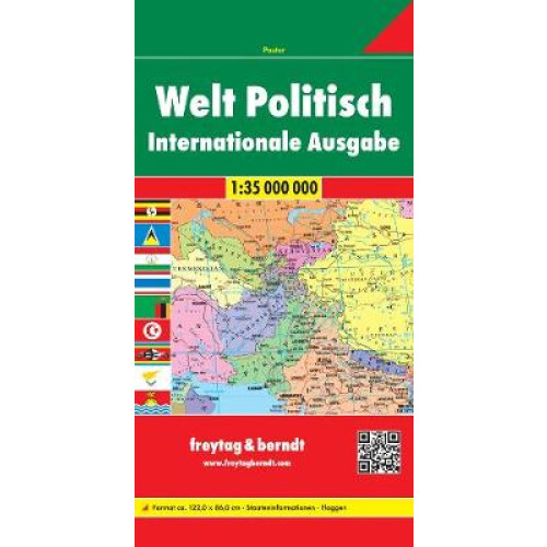 World Map, Pleated 1:35 000 000