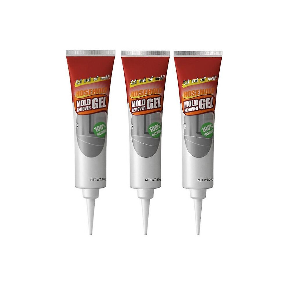 3pcs Mildew Removing Gel Mold Magic Remover Home Wall Tile Glass Glue Cleaning 20g