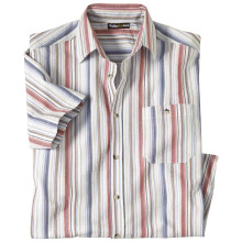 Atlas For Men Mens Striped Summer Shirt
