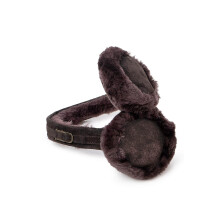 (Chocolate) Womens Sheepskin Earmuffs - Comfortable And Warm Ear Warmers  506-100