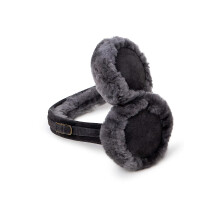 (Grey) Womens Sheepskin Earmuffs - Comfortable And Warm Ear Warmers  506-100