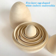 Hollow Wooden Eggs Easter Nesting Eggs Toy 5 In 1 Wood Easter Basket Stuffers Gift Hollow Unpainted Eggs Diy
