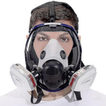 Gas Mask,full Face Mask With Filter Industrial Dust Mask For Spraying, Grinding, Respirator Mask For