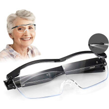 Magnifying Glasses 2 Led Lights, --lefou Reading Magnifiers Magnifying Glasses 160% Magnification 2.5x, Illuminating Magnifying Glass For Reading, All