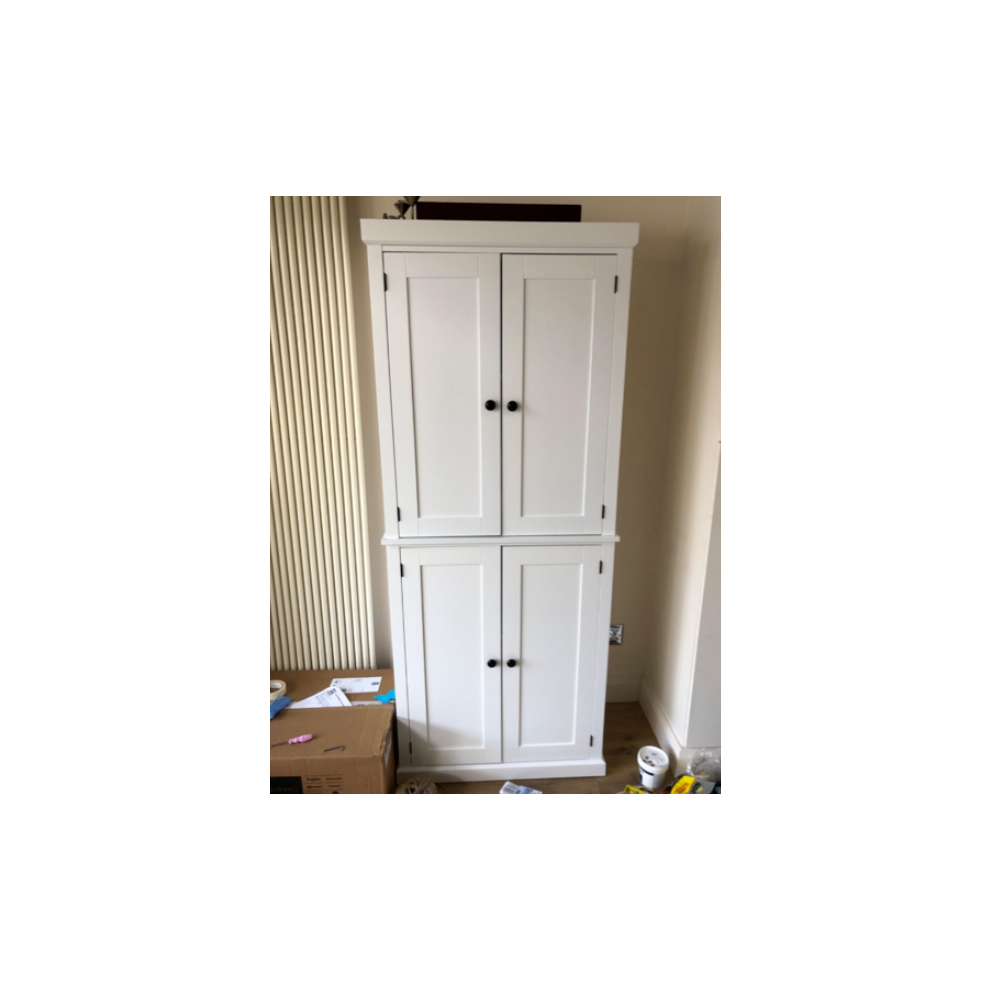Modern Kitchen Cupboard Large Storage Cabinet Tall Larder Pantry Dresser Unit 7444026048074