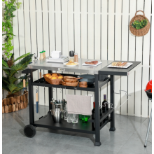 BBQ Bar Table Outdoor Garden Furniture Patio Kitchen Cupboard Storage Unit Cart