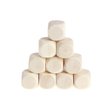 (12mm) 10pcs/set 10/12/14/16/18mm Round Wooden Dice Game Dice Wood Handmade