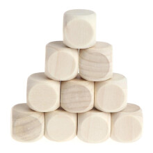 (18mm) 10pcs/set 10/12/14/16/18mm Round Wooden Dice Game Dice Wood Handmade