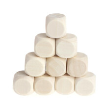 (16mm) 10pcs/set 10/12/14/16/18mm Round Wooden Dice Game Dice Wood Handmade