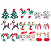 9pair Xmas Earrings