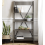 Rustic Ladder Bookcase Grey Vintage Industrial Style Display Storage Cabinet Shelf Unit 2