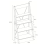 Rustic Ladder Bookcase Grey Vintage Industrial Style Display Storage Cabinet Shelf Unit 4