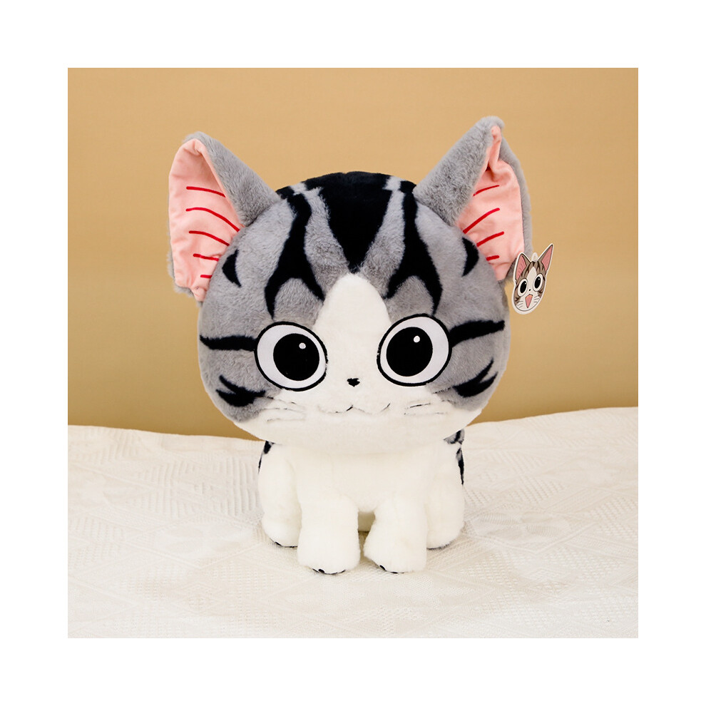 (Smile, 24cm/9.45in) Plush Children Toys Chis Sweet Home Cat Dolls Pp Cotton Suitable Giving Away