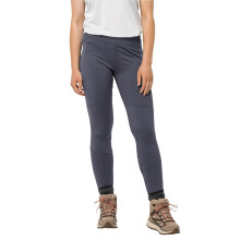 (S, Dolphin) Jack Wolfskin Womens Berntal Moisture Wicking Quick Drying Leggings