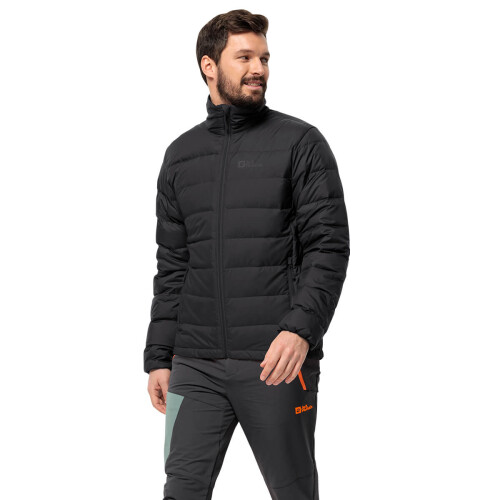 Jack Wolfskin (M, Black) Jack Wolfskin Mens Ather Down Lightweight Insulated Packable Jacket