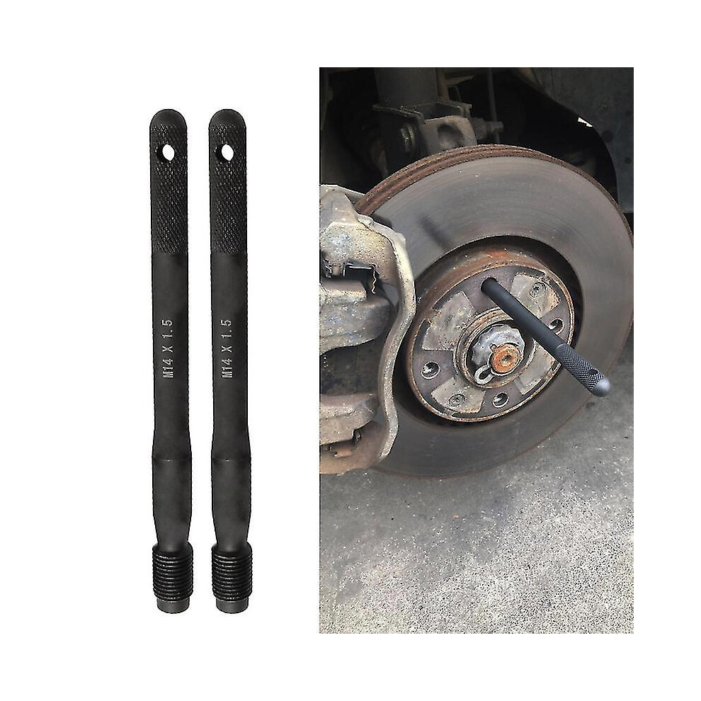Wheel Hanger Alignment Pin Guide Tool Wheel Lug Bolt Automotive Mechanic Tool Wheel Mounting Guide Bolt Metric M14*1.5 Threads 2 Pack