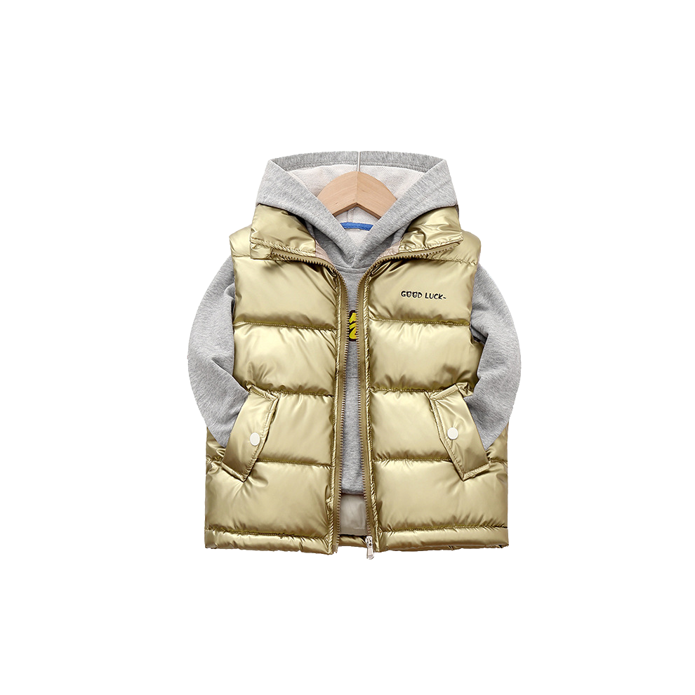 Xcsgsra (Gold, 9-10Years) Kids Boy Girls Vest Warmer Gilet Light Jacket Coat Not,Specified