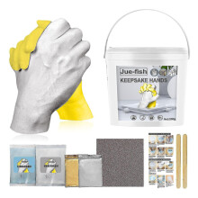DIY Hand Casting Kit - Plaster Hand Statue Molding for Couples, Safe Non-Toxic Materials, Family Keepsake Craft