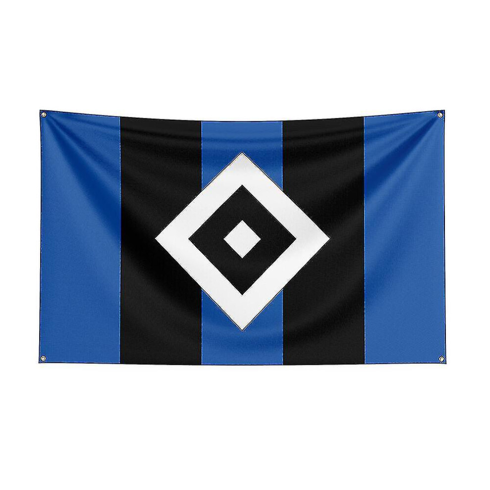 (60 x 90cm, B) 3x5 Hamburger Sv Flag Polyester Printed Racing Sport Banner For Decor