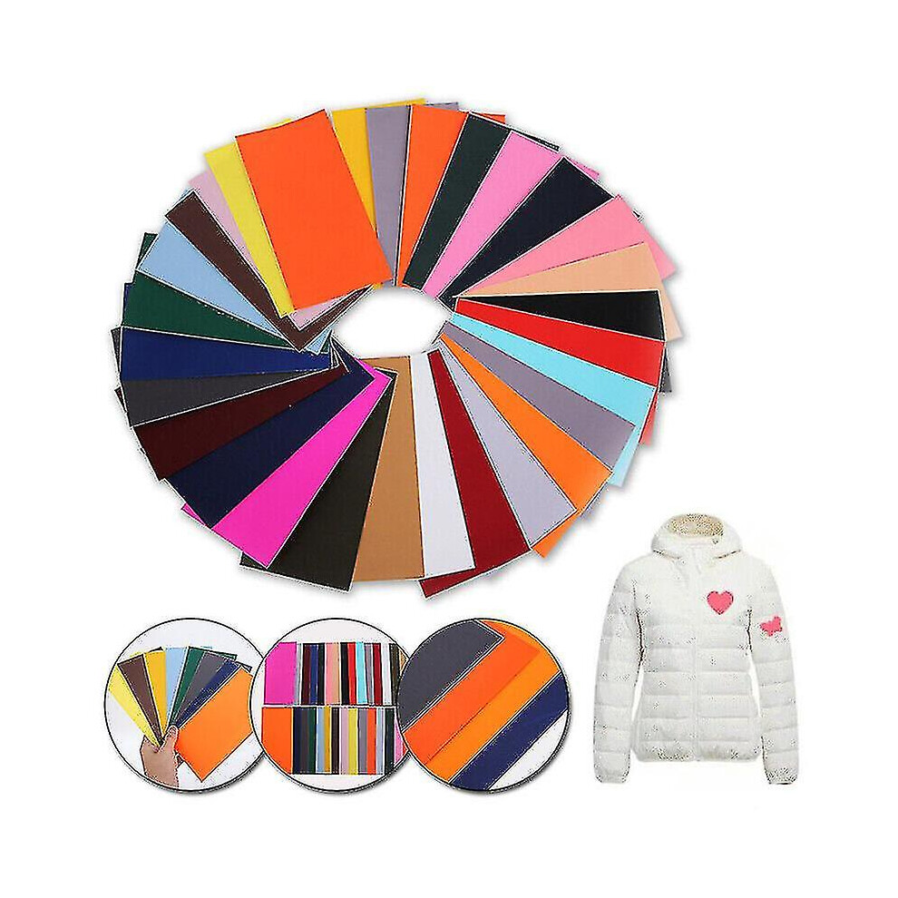30pc Self-adhesive Repair Patches Mend Applique Sticker For Clothing Down Jacket