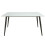 URBN Living (White Matt) 120cm Modern 4 Seater Ceramic Rectangle Shape Top Kitchen & Dining Room Table 6