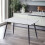 URBN Living (Gloss White) 120cm Modern 4 Seater Ceramic Rectangle Shape Top Kitchen & Dining Room Table 1