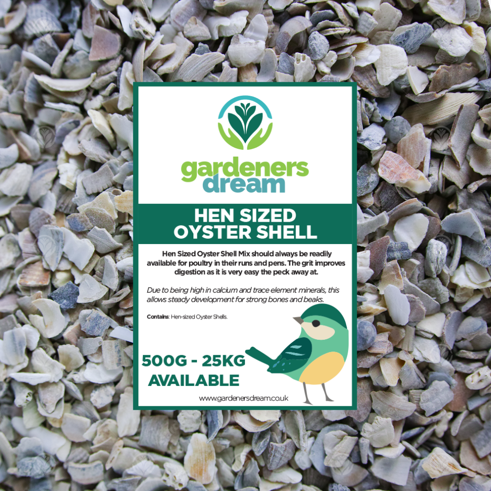 GardenersDream Hen Sized Oyster Shell (25kg)