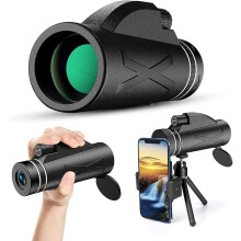 Chronus 80x100 Monocular, BAK4 HD for Birdwatching Hunting, Waterproof