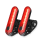 2 Pack Smart Bicycle Tail Light, Ultra Bright LED Warning Bicycle Flashlight USB Rechargeable Waterproof 4 Light Mode(Black) 1