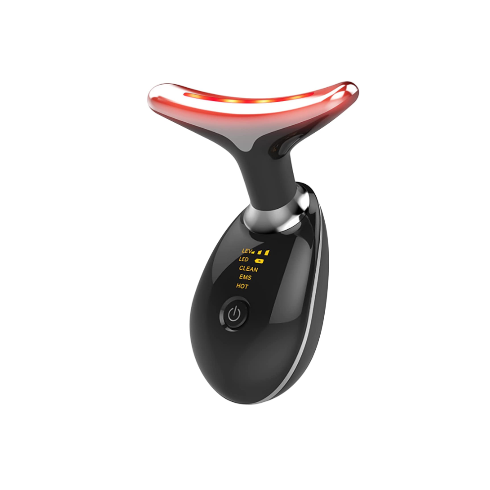Chronus Boutique Chronus Therapy For Face, 7 Color Led Face Skin Rejuvenation For Face & Neck Beauty Device, Red/Light/Black