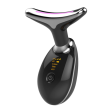 V-Shaped Skin Tightening Anti Wrinkles Machine, Electric Neck Facial Massager, Black
