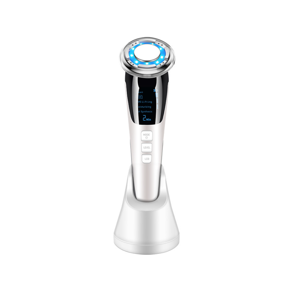 Chronus White Facial Massager, Electric Face Massager For Skin Care Face Lifting Machine High-Frequency Ems Beauty Device,