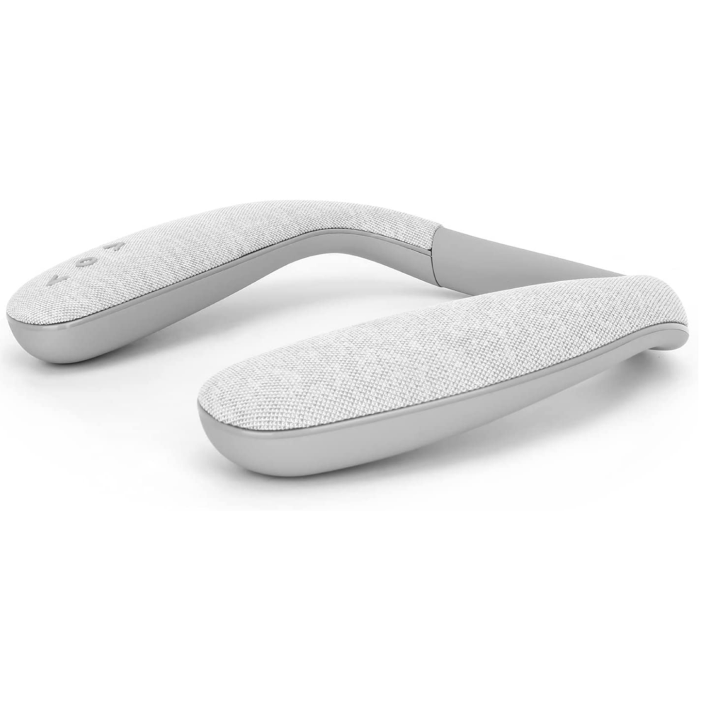 Chronus Neckband Bluetooth Speaker Black Wearable Bluetooth Speaker Superb Audio Quality,10H Playtime, White