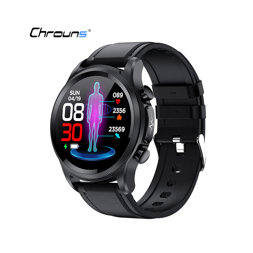 Chronus Smartwatch: Blood Sugar/Hr/Bp/Spo2 Monitor, Ip68 Waterproof 9331562936546