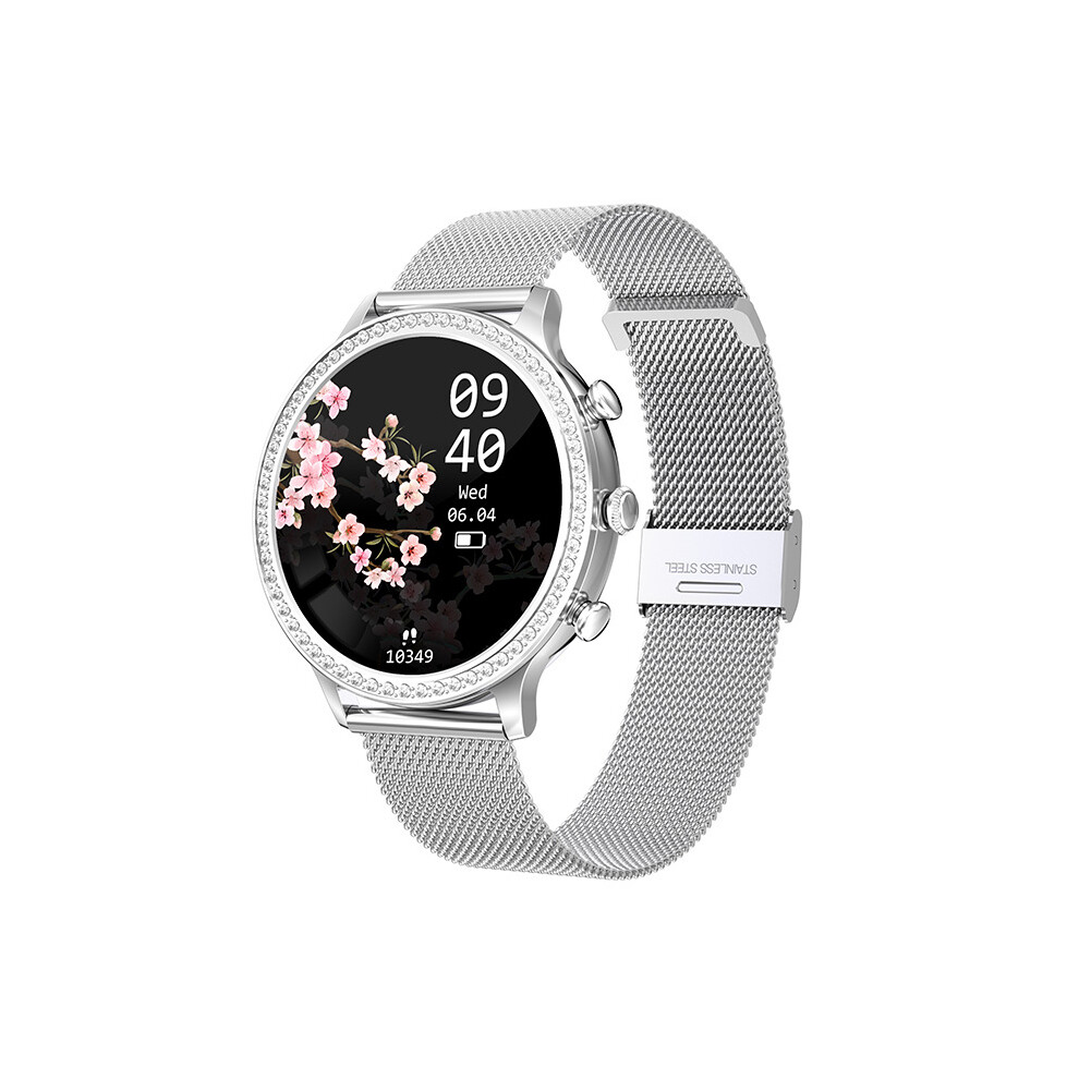 Chronus Smart Watches For Women With Diamonds, 1.32'' Bluetooth Smartwatch With Heart Rate, Blood Oxygen, Sleep Monitor, Fitness Tracker 9331562919679