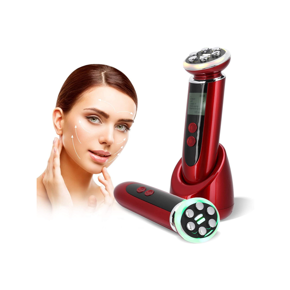 Chronus Red Facial Skin Care Massager Radio Frequency Device,Facial Body Beauty Instrument,